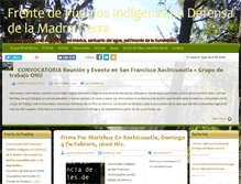 Tablet Screenshot of frentedepueblosindigenas.org